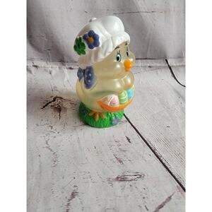 VINTAGE EASTER Chick PLASTIC COIN BANK